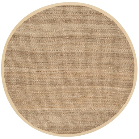 Safavieh 9 x 9 ft. Natural Fiber Hand Woven Rug, Round - Natural NF732A-9R